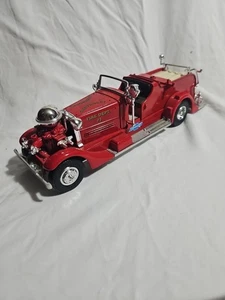 1937 Ertl John Deere Company Ahrens-Fox Fire Truck bank Grand Detour Illinois - Picture 1 of 8