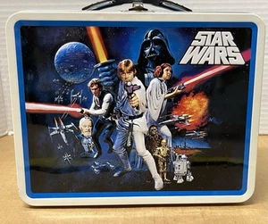 scatola di latta vintage star wars lunch box 2008 mai usata - Foto 1 di 9