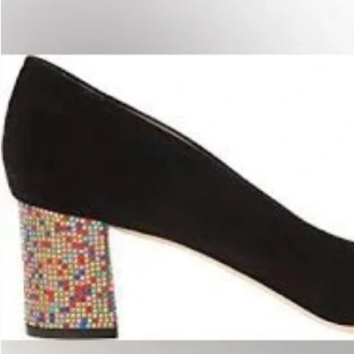 Kate Spade Tacones Negros con Tacón Bloque Colorido "Milán" - Talla 8 Foto 1 de 4