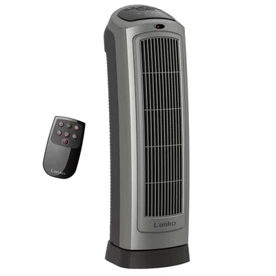 1500W 22 in. Calentador de Espacio Cerámico Torre Eléctrica Gris con Pantalla Digital, Ther Foto 1 de 4