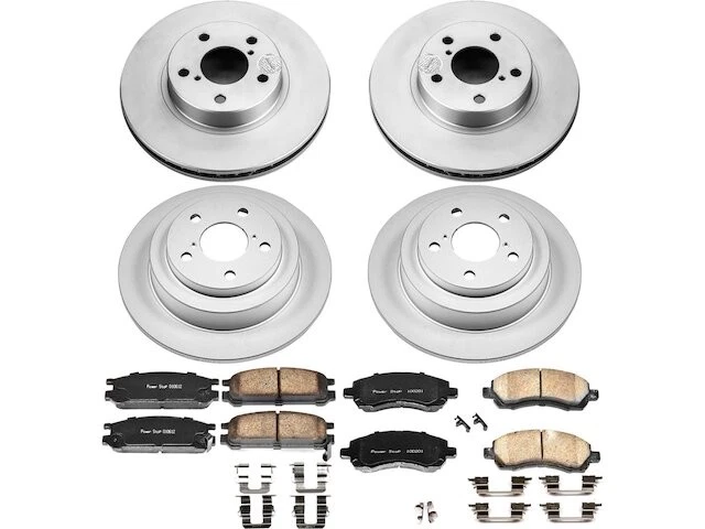 Kit de pastillas de freno y rotor delanteras y traseras 92ZCPR43 para Subaru Legacy 1997 1998 1999 Foto 1 de 1