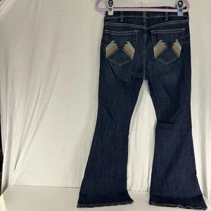 Ariat Jeans Perfect Rise Flare Dark Wash Stretch Cowgirl Western Women’s 30 R - Picture 1 of 10