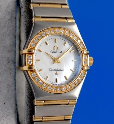 Ladies Omega Constellation 18K Gold SS Watch - White MOP Dial - Diamonds 1267.70 - Image 1 of 4