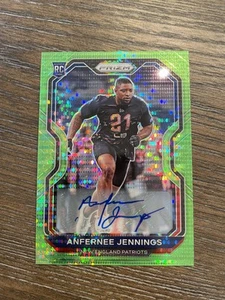 2020 Panini Prizm #371 Anfernee Jennings Auto Neon Green Pulsar - Picture 1 of 2