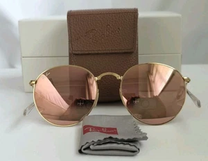 Ray-Ban Sunglasses Folding Round Metal RB3532 001/Z2 Wayfarer Pilot Clubmaster - Picture 1 of 8