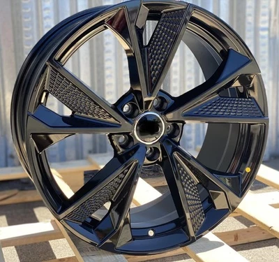 19X8.5 5x112 +32 Gloss BLACK WHEEL FITS AUDI A4 A5 A6 A7 S4 S5 Q3 Q5 **1 wheel - Image 1 of 4