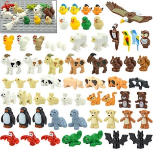 Animales de ciudad zoológico para Lego construcción animales bloques conjuntos tiburón tortuga gato perro pájaro - Imagen 1 de 100