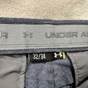 Under Armour Pants Mens 32 X 34 Gray Heather Golf Performance Stretch Chino - Picture 1 of 6