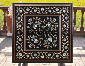 30" Elegant Center Piece Coffee Table Top Florence Semi Precious Hallway Decors - Picture 1 of 9