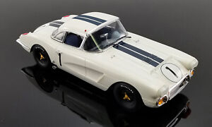 1960 Cunningham Corvette #1 24Hrs Le Mans Real Art Replicas 1:18 Resin