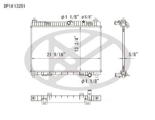 Radiador Koyo A13201 para Ford Fiesta 2011 Foto 1 de 1