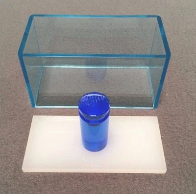 Blue Round Rod Blue White Sushi Maker Acrylic Press Musubi NonStick ON SALE - Image 1 of 4