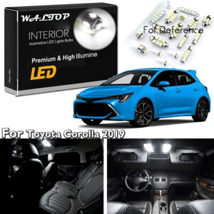 Kit de 8 luces LED interiores blancas para Toyota Corolla 2019 sedán hatchback - Imagen 1 de 9
