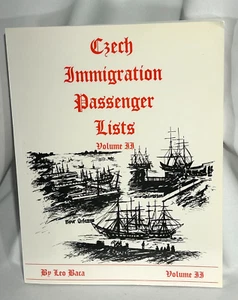 Vol 2 Czech Immigration Passenger Lists Galveston New Orleans Leo Baca - Imagen 1 de 3