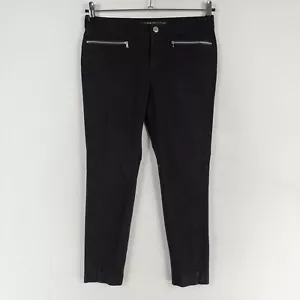 Lauren Ralph Lauren Hose Damen 6 Petite Schwarz Ankle Skinny Reißverschlusstaschen Stretch - Bild 1 von 8