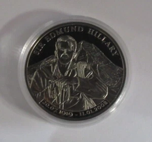 Sir Edmund Hillary First Successful Summit of Mt Everest Memorial Proof Medal - Picture 1 of 3