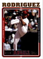 2005 Topps Anaheim Angels Baseball Card #8 Francisco Rodriguez