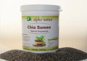 Chia Seeds - Natural 2 x 1 KG - Premium Quality - Gluten-Free - Vegan - Picture 1 of 2