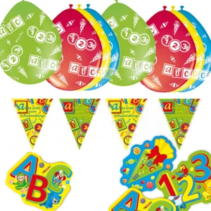 Einschulung 33 tlg Dekoset Einschulung Luftballon Girlande Schulanfang Tischdeko - Bild 1 von 1