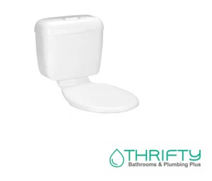 Caroma Tasman MkII Toilet Cistern & Seat 6/3L 4.5/3L Plastic TAS006W WELS 4 Star - Picture 1 of 2