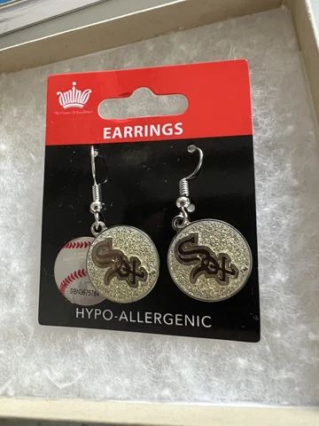 Officially Licensed Chicago White Sox Earrings Cover