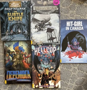 Graphic Novel Lot-Hell Cop,Hit Girl in Canada,Nepemota,The Subtle Knife,Freakang - Picture 1 of 7