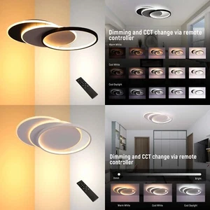 Dimmbare CCT Tunable Overlapping Tray LED Deckenleuchte TEKLED - Bild 1 von 19