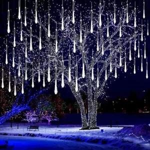 Outdoor 288LED Solar Meteor Shower String Lights Tree Decor Christmas Decoration - Picture 1 of 35