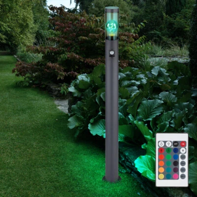 Außenlampe Wegeleuchte Stehlampe dimmbar Fernbedienung Sensor Gartenlampe LED - Bild 1 von 4