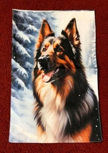 WUNDERSCHÖNE DEUTSCHE SCHÄFERHUND FLAGGE ~ 11,5" X 18" NEU ~ 2-SEITIG ~ SCHÖNES GESCHENK - Bild 1 von 1
