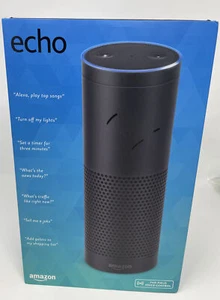 Amazon Echo Plus Alexa-enabled Bluetooth Speaker - Black Factory Sealed - Picture 1 of 4