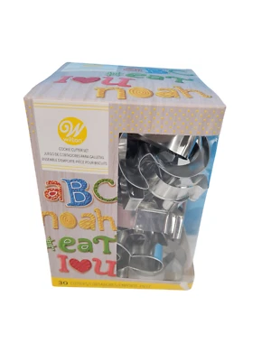 Juego de cortador de galletas Wilton 30 piezas letras y símbolos A-Z, !, &, #, corazón de metal Foto 1 de 4