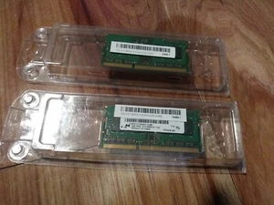 #AG) Micron 2gb x2 4gb Total 1RX8 (PC3-10600S-9-11-B2) Laptop / Notebook Memory - Picture 1 of 1