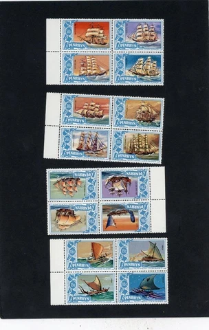 Penrhyn Is 1981 Ships Scott# 165-8 Mint NH Cover