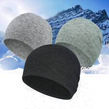Mens Women Winter Thermal Fleece Beanie Under Helmet Liner Windproof Ski Cap US