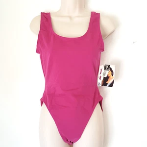 Body De Colección Años 80 The Body Co Leotardo Talla L Violeta Corte Alto Jazzercise Aeróbicos - Imagen 1 de 7