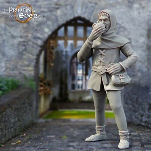Aldeanos medievales figuras hombre sencillo - 75mm modelos TPGEO - Imagen 1 de 1