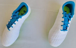 Boys Sz 4Y White Under Armour Magnetico Select 3 Jr FG Soccer Cleats 3026748-102 - Picture 1 of 8