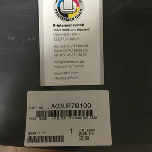 Conjunto de intercambio de filtros A03UR70100 Konica Minolta Bizhub Pro Press C6500 - Imagen 1 de 1