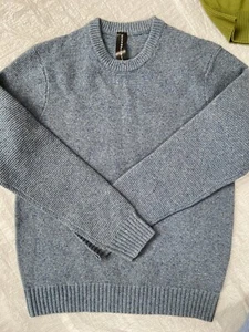 Essentials Herren Strickpullover mit Rundhalsausschnitt - Größe M - Blau - Bild 1 von 1