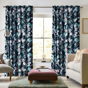 Luxury Printed Velvet Room Darkening Window Curtains - 50 x 96-Inch, Pariza, ... - Picture 1 of 6