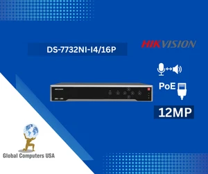 Grabador de vídeo en red DS-7732NI-I4/16P, 32 canales, 16 PoE, 12 MP - Picture 1 of 2
