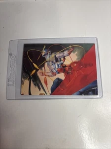 1995 DC VERSUS MARVEL IMPACT LIMITED SUBSET CARD THE ATOM, JULIE BELL ART - Picture 1 of 2