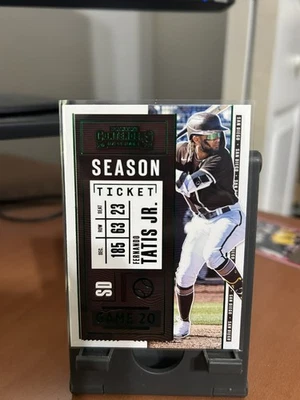 2020 Panini Contenders Fernando Tatis Jr.  Green Parallel #49 - San Diego Padres - Image 1 of 2