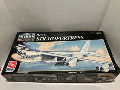 VTG 1994 AMT 1/72 Model Kit Wings B-52 G Stratofortress 8633 Open Box USAF USA  - Image 1 of 4