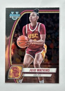 2024-25 Topps Bowman Chrome U - JuJu Watkins #37 USC Spartans - Picture 1 of 2