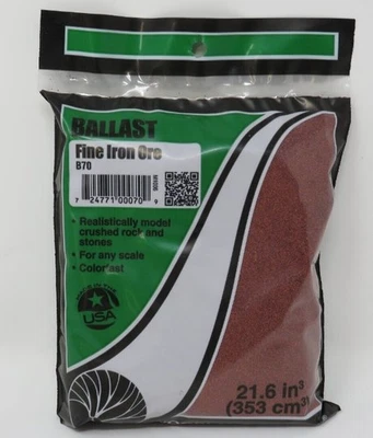 Minério de ferro fino de lastro Woodland Scenics B70 - Imagem 1 de 2