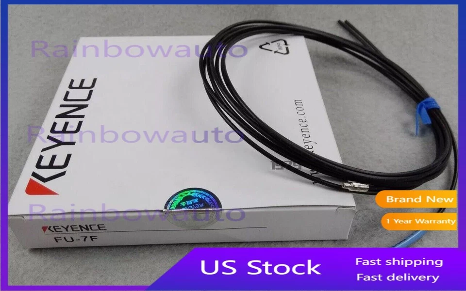 New Keyence Pair FU-7F FU7F Straight Thrubeam Transmissive Fiber Optic Unit. E3 - Image 1 of 1