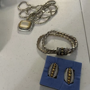 Avon set gioielli vintage reversibile, nuovo con scatole - Foto 1 di 14