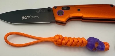 Nekama Knife Halloween Limited Exclusive Aluminum Handle USA Made & Skul LAYNARD - Image 1 of 4